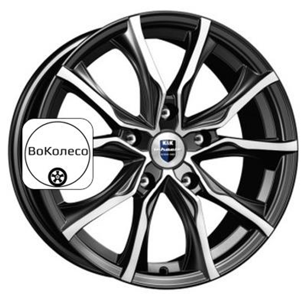 7,5x17/5x114,3 ET45 D66,1 Твист (КС697) Алмаз черный K&K