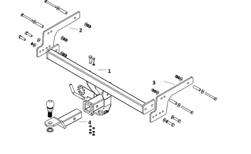 Фаркоп с элект. Smart, на Renault Duster FA 0170-E (с 2011 по 2015 г.в. с 2015 по 2021 г.в.с 2021 г.в.) (паспорт и сертификат в комплекте) Бизон