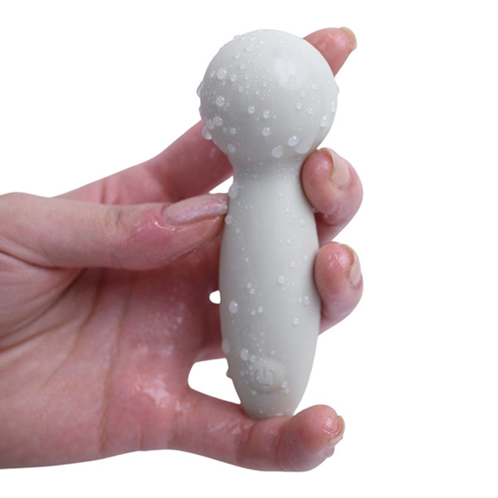 Серый аккумуляторный мини-wand 9,5см с шаровидной головкой Sose Harmony HA00104