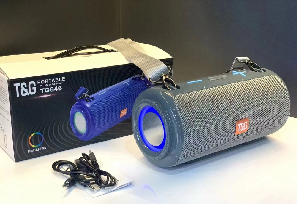 Беспроводная колонка TG-646 (10W/TF/FM) LED Flashing