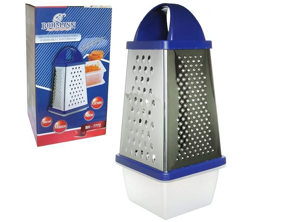 Терка 4-х гранная с контейнером