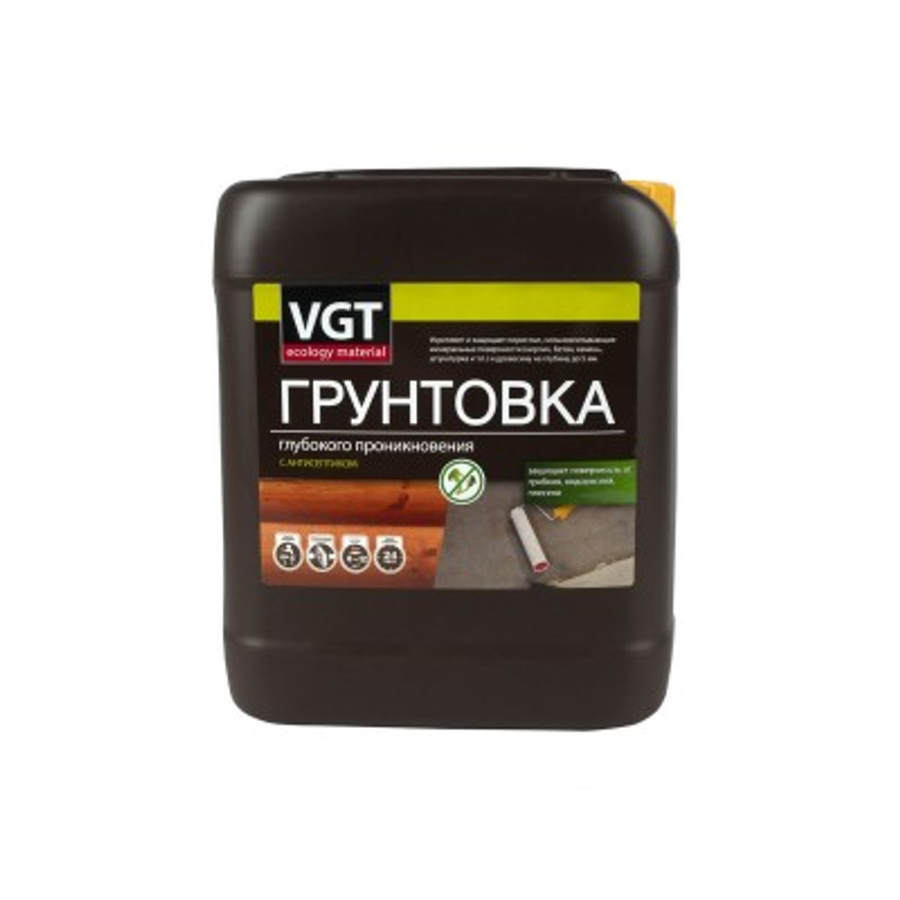 Vgt вд-ак-0301 грунтовка глубокого проникновения с антисептиком (10кг)
