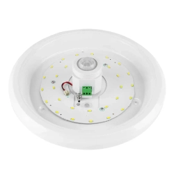 Светильник светодиодный ITALIA с датчиком движения, 16W, 1200lm, 4000K, IP20, AC220-240V, 50/60Hz, 360град, белый корпус GTV OS-ITL16W-LED