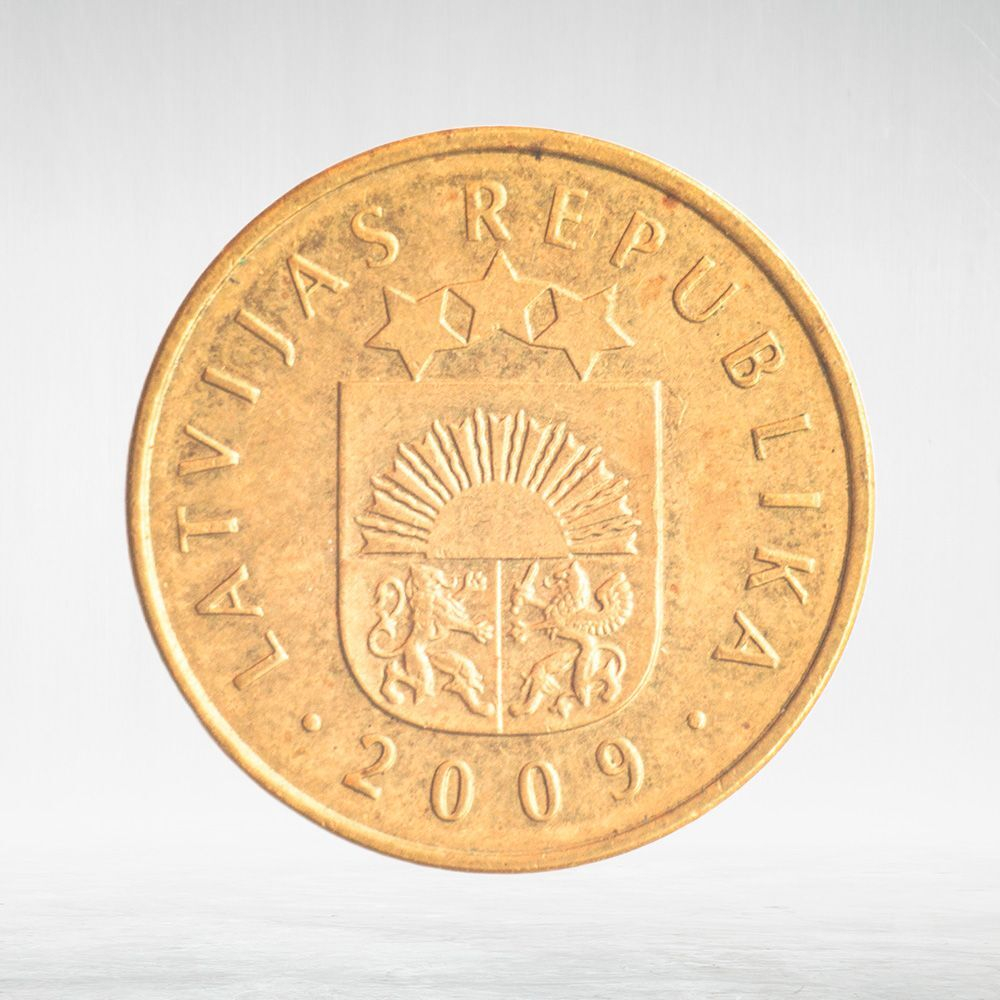 Latvia, 20 Santimu, 2009, VF