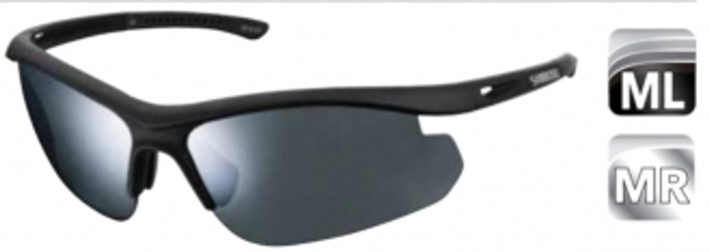 Велоочки Shimano, CE-SLTC1MR, SOLSTICE, мат черн/серебр, доп - прозр