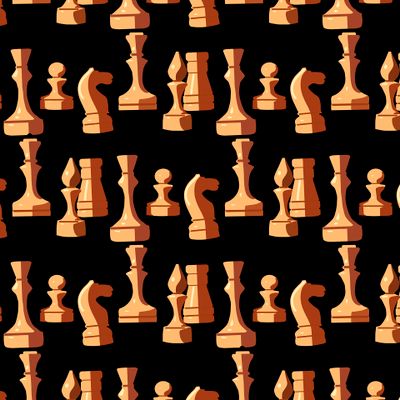 шахматы на чёрном