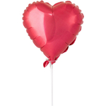 Шар фольгированный Сердце 23 см (Красный)