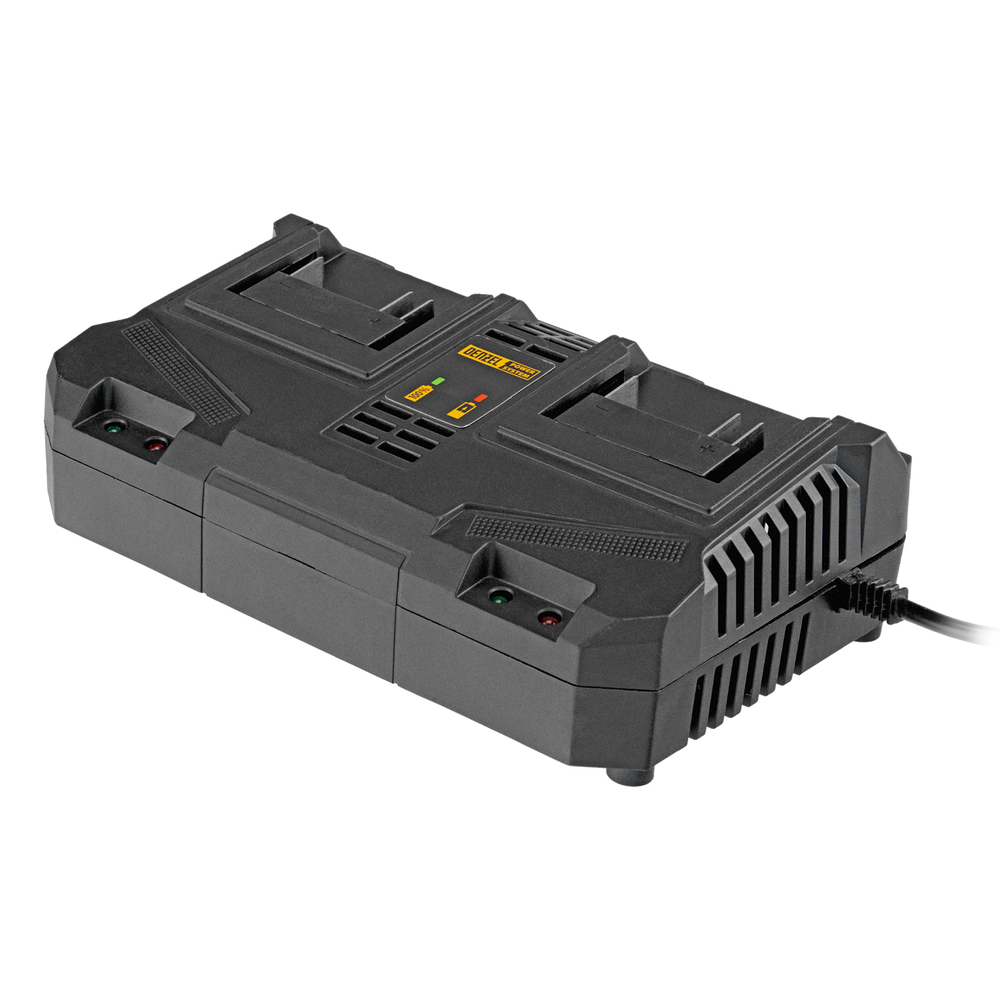 Устройство зарядное для аккумуляторов двухпортовое BCH-20-4.0x2, Li-Ion, 20 В, 4.0 А// Denzel