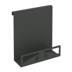 Навесной лоток для бумаг вертикальный узкий MAN-22.T-30 Металл Антрацит 230*110*250
