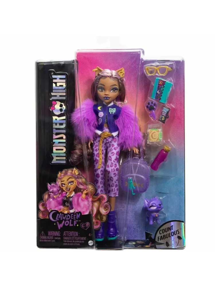 Кукла Монстр Хай - Клодин Вульф с питомцем HRP65