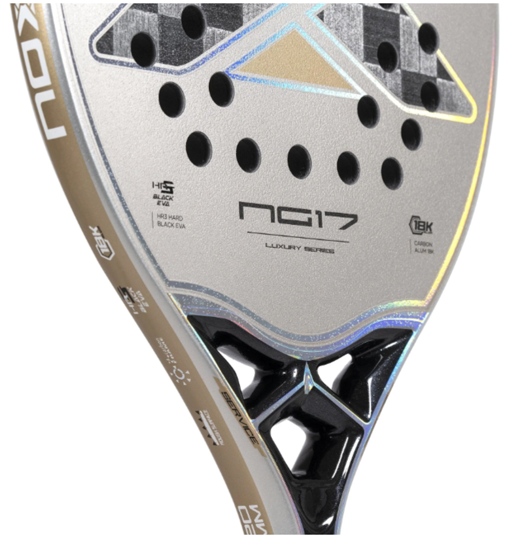 Ракетка для пляжного тенниса NG17 Luxury Nox с дополнительным нанесением Rotor