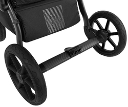 Детская коляска Roan Bass Next 2.0 3 в 1 с автокреслом Tutis Elo Lux EduSky Grey BSN/41/2 Hazel/Black/руч.Black