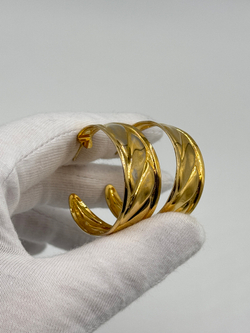 Крупные серьги кольца