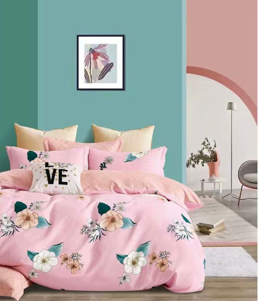 ZEPHYR HOME Двуспалка Фланель розовый цветы