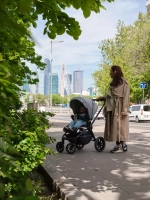 Коляска детская "FLEX GRAND" (2в1) RA072 Green Tea + сумка