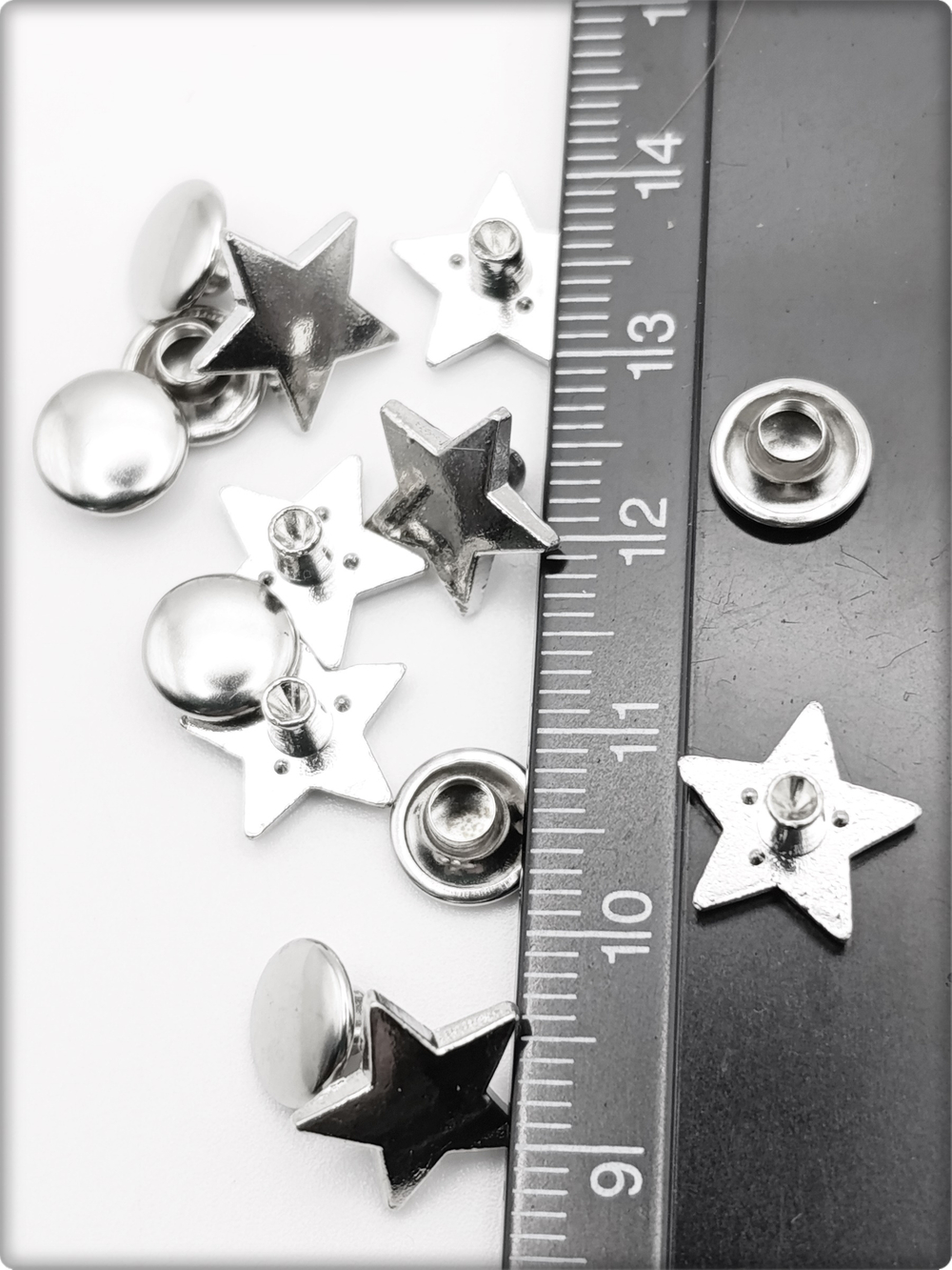 Заклепки "Звезда" для декора сумок, браслетов, рюкзаков, кепок.