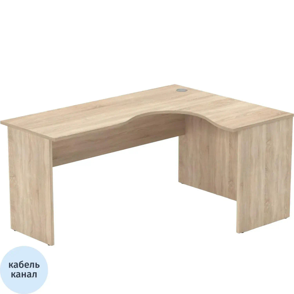 Стол Easy One правый (888,889) дуб сонома Ш1600 Г1200