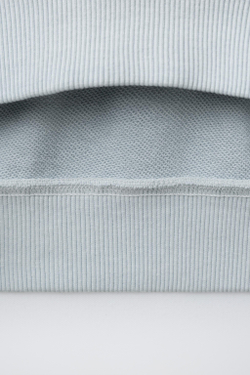 ZARA ОДНОТОННАЯ ТОЛСТОВКА ИЗ КРАШЕНОЙ ТКАНИ, ГОЛУБОЙ