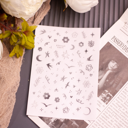 Стикерпак "Карандашиком чб" 🤎