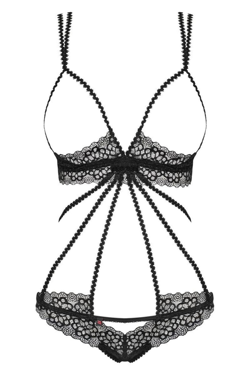 Соблазнительное боди Liferia с цветочным орнаментом