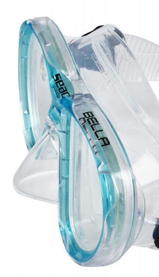 Маска Seac Bella голубая рамка/прозрачный силикон