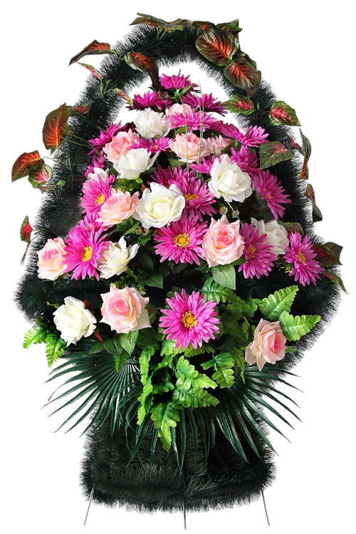 Корзина из цветов «Ладья большая №04»