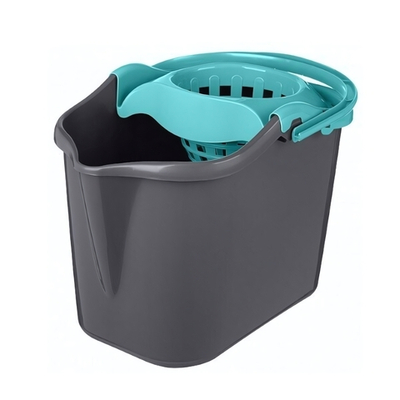 Ведро "Grenada" прямоугольное, 13л с отжимом МОП (голубой)