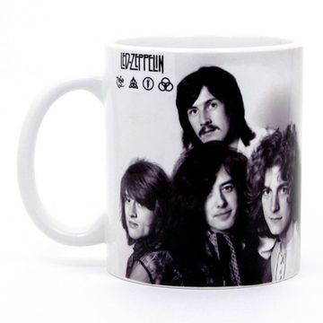 Кружка Led Zeppelin группа/группа у самолёта 1975 г. (079)