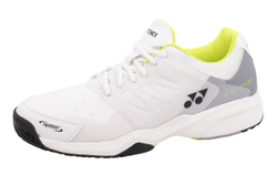 Мужские кроссовки теннисные Yonex Power Cushion SHT Lumio 3 - white/lime