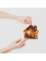 Деревянная менажница "Домик" из кедра