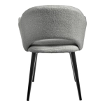 Стул Bradex Home Bruno светло-серый, искусственный мех