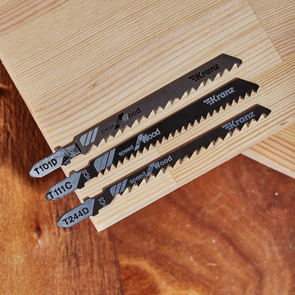 Набор полотен для электролобзика № 4 T101D/T111C/T244D (3 шт./уп.) KRANZ