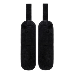 Серебристо-черные наручники ToyFa Anonymo 310107