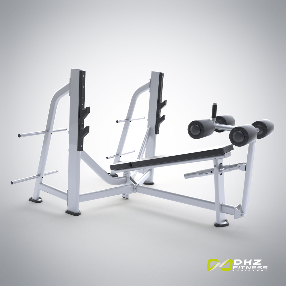 E7041 Скамья-стойка для жима под углом вниз