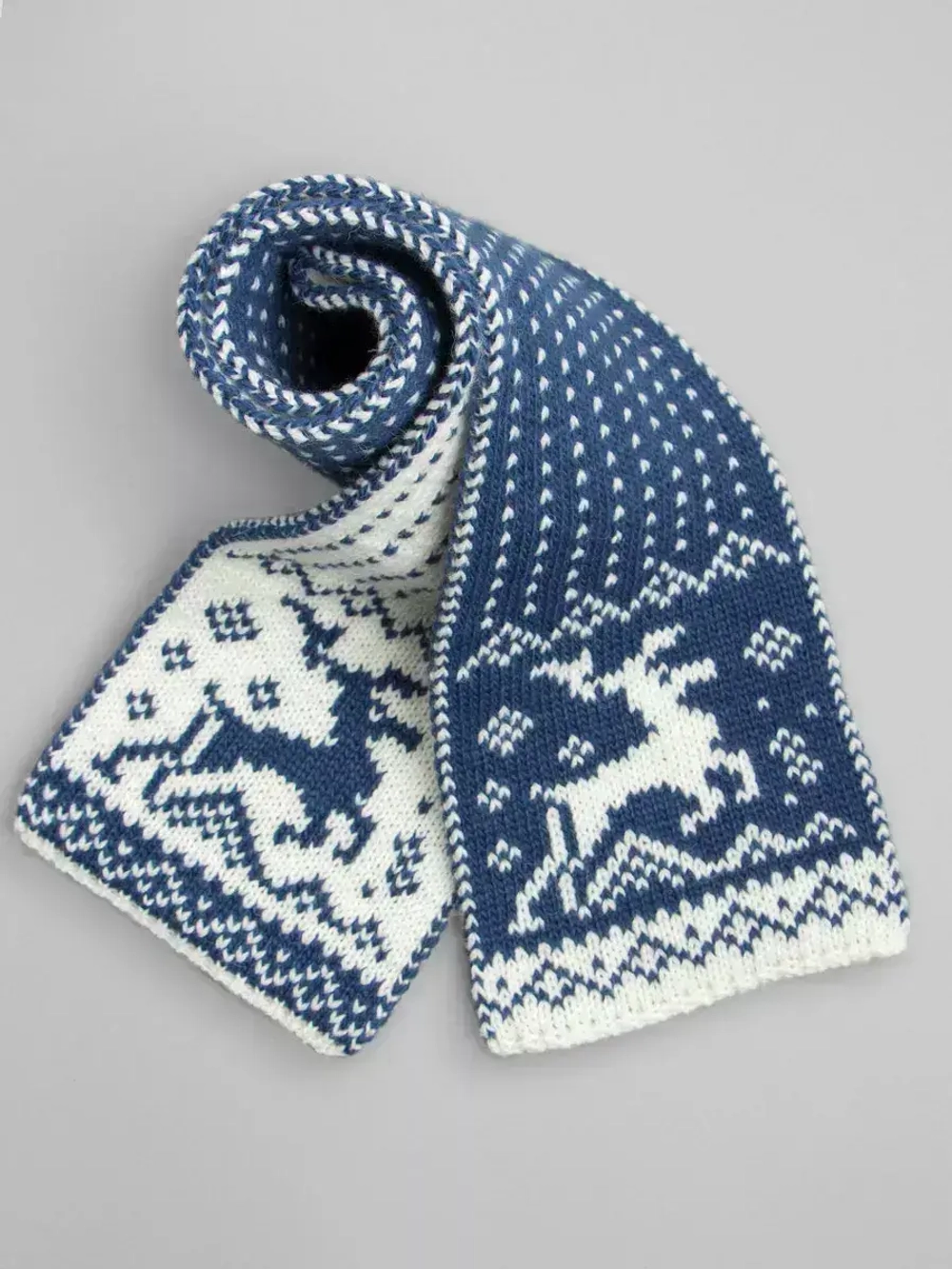 Шарф вязаный зимний для детей