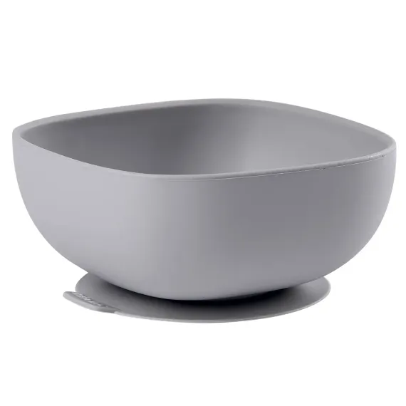 Миска из силикона Beaba Silicone Bowl With Suction Cup Grey