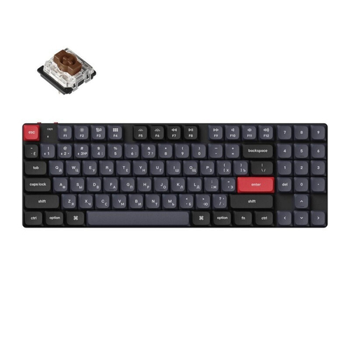 Беспроводная механическая клавиатура QMK Keychron K13 Pro, 90 клавиш, Hot-Swap, Gateron low profile Brown Switch (K13P-H3)