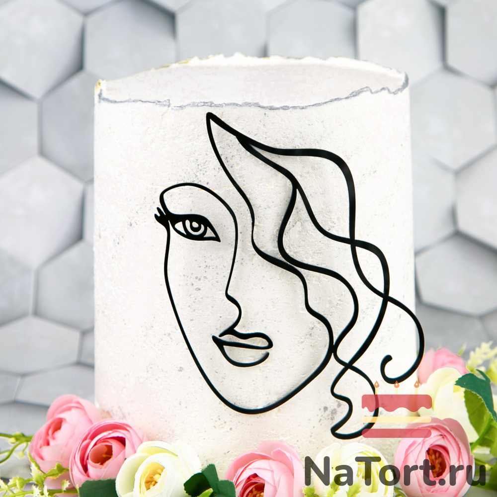 Украшение для торта «Силуэт нежность»