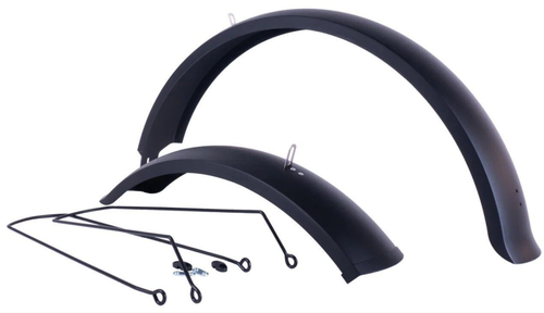 Крылья 26" FAT к-т 2 штуки полноразмерные, пластик, черные