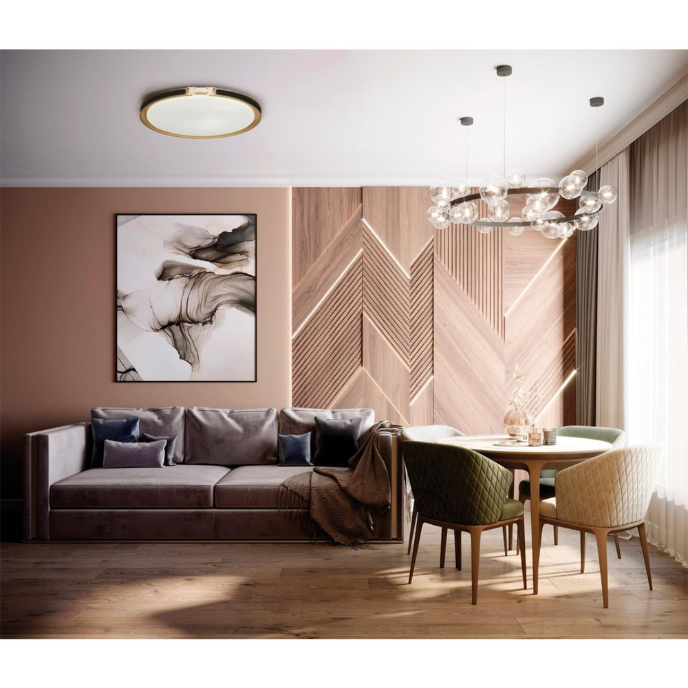 Потолочный светодиодный светильник Sonex FAVEMO BLACK 7667/DL