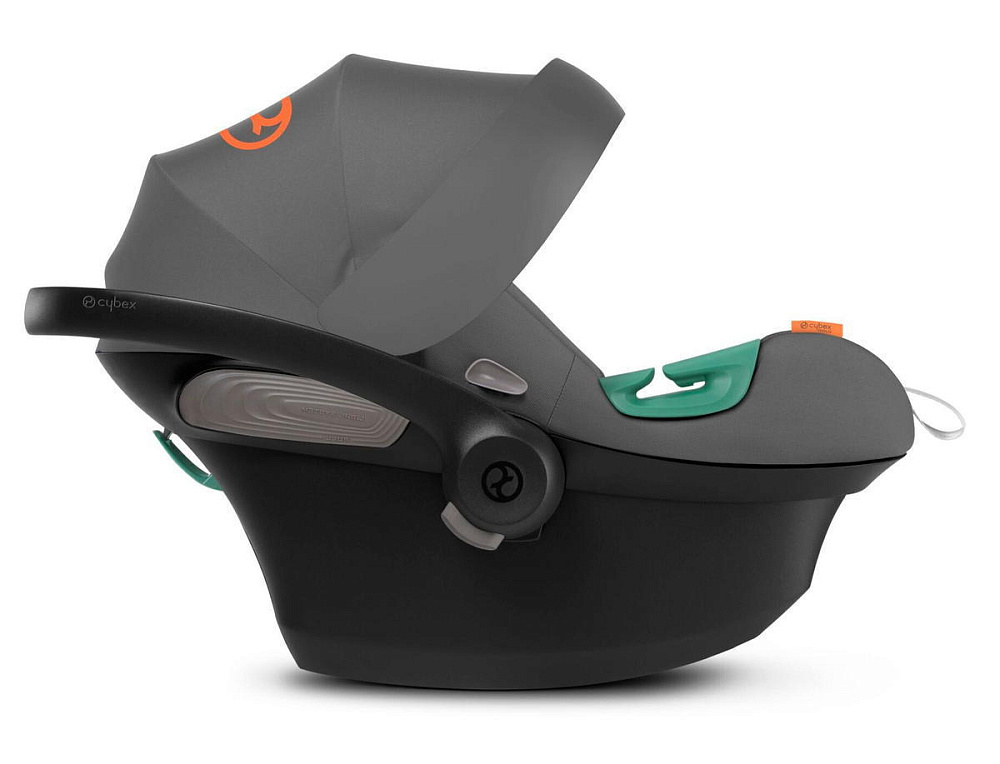Коляска 3 в 1 Cybex Priam IV Chrome Brown complete и автокресло Aton S2 i-Size Lava Grey Leaf Green