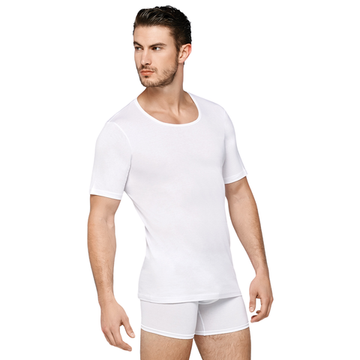 Мужская футболка белая с круглым вырезом Doreanse 2510