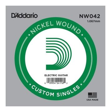 Струна одиночная для электрогитары D'ADDARIO NW042