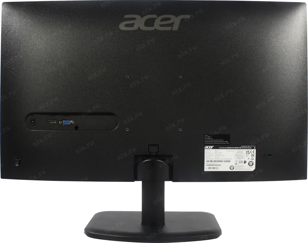27" ЖК монитор Acer <UM.HE1CD.G01> EK271Gbi <Black> (LCD, 1920x1080, D-Sub, HDMI)