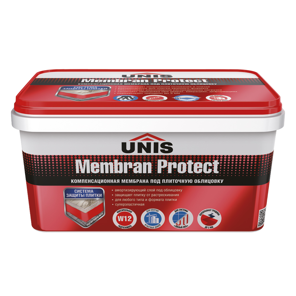 Суперэластичная гидроизоляционная мембрана UNIS MembranProtect Red вед.7кг