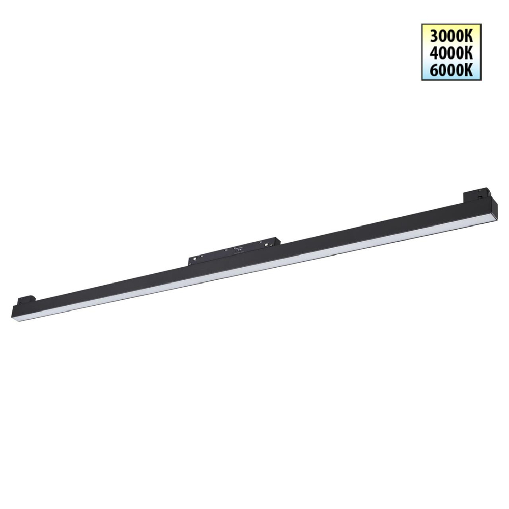 359621 SHINO NT25 000 черный Трековый светильник для низков. шинопровода с переключ. цв. темпер. IP20 LED 3000К\4000К\6000К 30W 48V FLUM