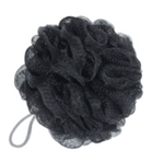 Мочалка для тела полипропиленовая шар «Lappy», цвет черный, 50 гр