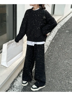 Костюм вязаный с пайетками