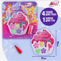 Набор косметики, тени 4 цвета, блеск для губ «Блум и Стелла», WINX