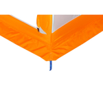 Палатка-зонт  для зимней рыбалки Пингвин Shelters 2, однослойная, Бело-оранжевая